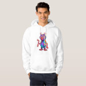 Veste À Capuche Alien multi-yeux prismatique (Devant entier)