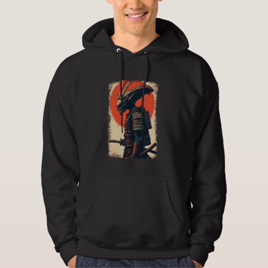 Veste À Capuche Alien Samurai Tee Japonais Sci-Fi Design Apparel U (Devant)
