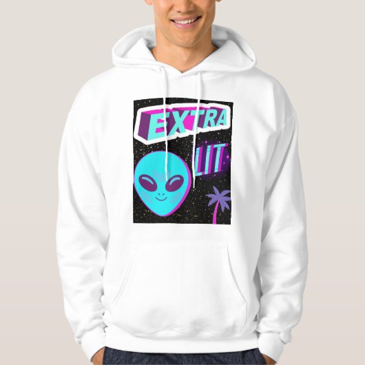 Veste À Capuche alien supplémentaire éclairé (Devant)