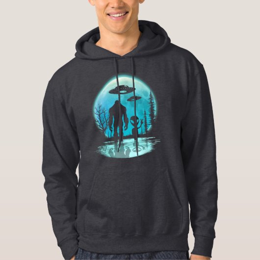 Veste À Capuche Alien UFO Bigfoot (Devant)