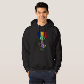 Veste À Capuche Aliens de fans de Roumanie (Devant entier)