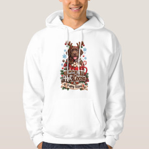 Veste À Capuche Alimenté par du cacao chaud et des bisous de chiot