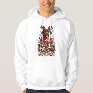 Veste À Capuche Alimenté par du cacao chaud et des bisous de chiot