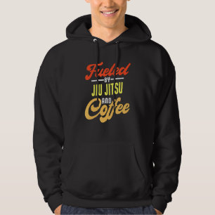 Veste À Capuche Alimenté Par Jiu Jitsu Et Coffee Jiu Jitsu Fighter