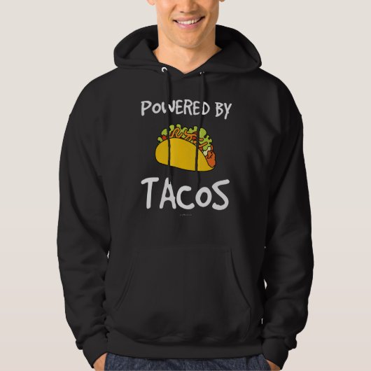 Veste À Capuche Alimenté Par Tacos Tacos (Devant)