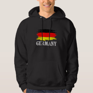 Veste À Capuche Allemagne vintage Drapeau I Love Allemagne