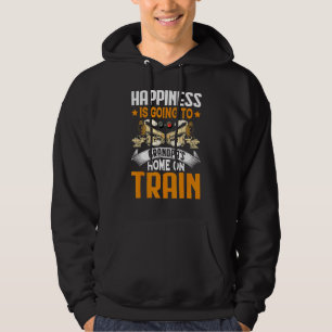 Veste À Capuche Aller à Grand-père's On Train Trains Engineer Grap