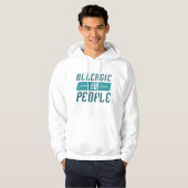 Veste À Capuche Allergie Aux Gens (Devant entier)