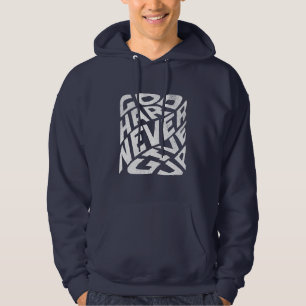 Veste À Capuche Allez Fort Ne Jamais Abandonner Motivational Bold