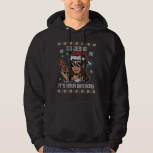 Veste À Capuche Allez Jésus C'est ton anniversaire Douille de Noël
