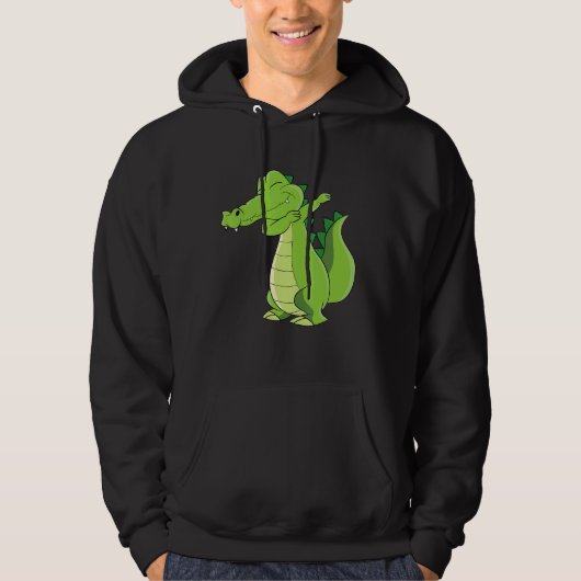 Veste À Capuche Alligator Dansant Drôle Alligator Dabbing (Devant)
