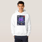 VESTE À CAPUCHE ALLONS À L'UNIVERS (Devant entier)