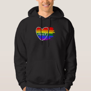 Veste À Capuche Ally Heart Love Pride Mois Lgbtq Lesbian Gay Bise