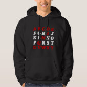 Veste À Capuche Alphabet anglais (Devant)