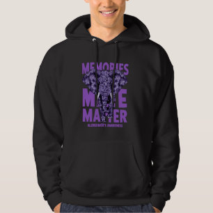 Veste À Capuche Alzheimers Sensibilisation Souvenirs Matter Purple