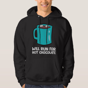 Veste À Capuche Amateur de Chocolat Chaud Drôle Courra Pour Chocol