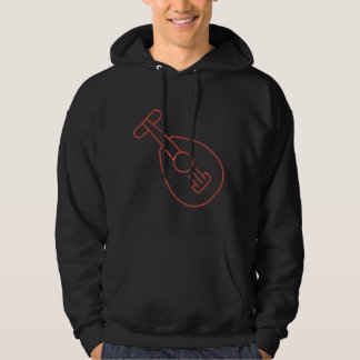 Veste À Capuche Amateur de musique ukulélé minimaliste