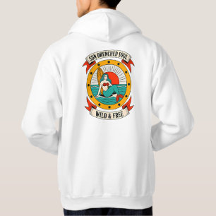 Veste À Capuche Âme de Sirène Baignée de Soleil Art Océanique Sa