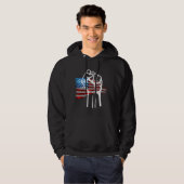 Veste À Capuche AMÉRICAIN FIÈRE - blc (Devant entier)