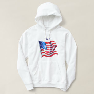 Veste À Capuche "American Flag Graphic T-shirt Patriotique USA T