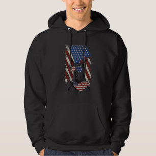 Veste À Capuche American Flag Great Dane Papa Maman 4 juillet
