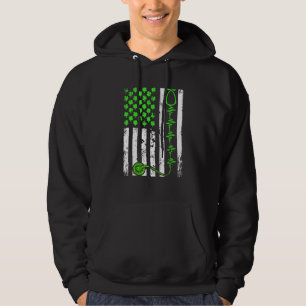 Veste À Capuche American Flag Irish Nurse Heartbeat Shamrock St Pa