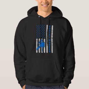 Veste À Capuche American Flag Postal Worker Livraison Poste de cou