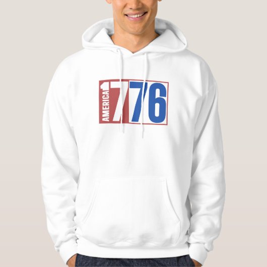 VESTE À CAPUCHE AMÉRIQUE 1776 (Devant)