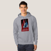 Veste À Capuche Amérique cycliste (Devant entier)
