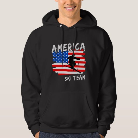 Veste À Capuche Amérique Ski (Devant)