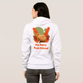 Veste À Capuche Ami à Fourrure Capybara Animal Tropical (Dos entier)