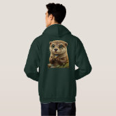 Veste À Capuche Ami de la rivière douce.Loutre (Dos entier)