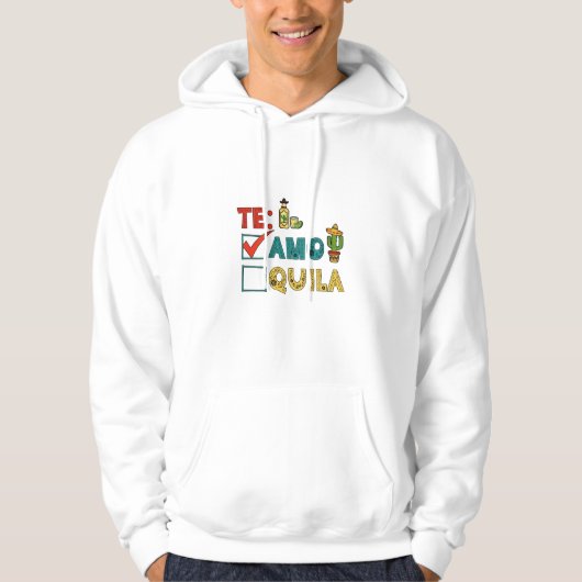 Veste À Capuche Amo Tequila Cinco De Mayo Drôle (Devant)