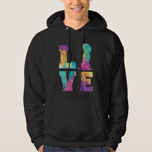 Veste À Capuche Amour de Beagle (Devant)