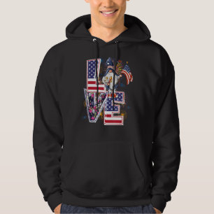 Veste À Capuche Amour Gnomes 4 juillet Patriotique