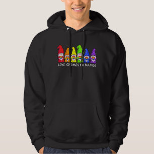 Veste À Capuche Amour Gnomes Pas Lié Rainbow Heart Lgbt Gay Lesbia