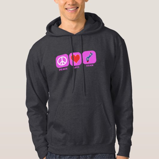 Veste À Capuche Amour Guam de paix (Devant)