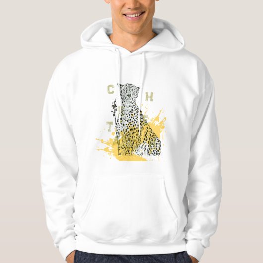 Veste À Capuche Amour Guépard (Devant)