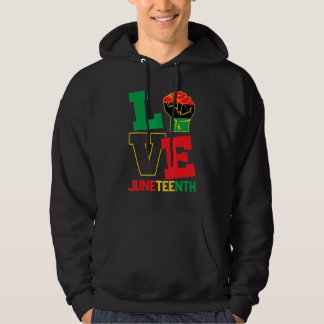 Veste À Capuche Amour Juneteeth Fierté Histoire noire Fière Afro A