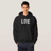 Veste À Capuche Amour manuscrit amour (Devant entier)