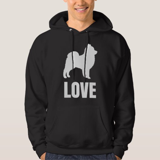 Veste À Capuche Amour Poméranien 15 (Devant)