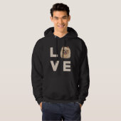 Veste À Capuche Amour Poméranien 67 (Devant entier)