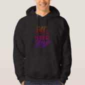 Veste À Capuche Amour sans limites – Conception de typographie min (Devant)