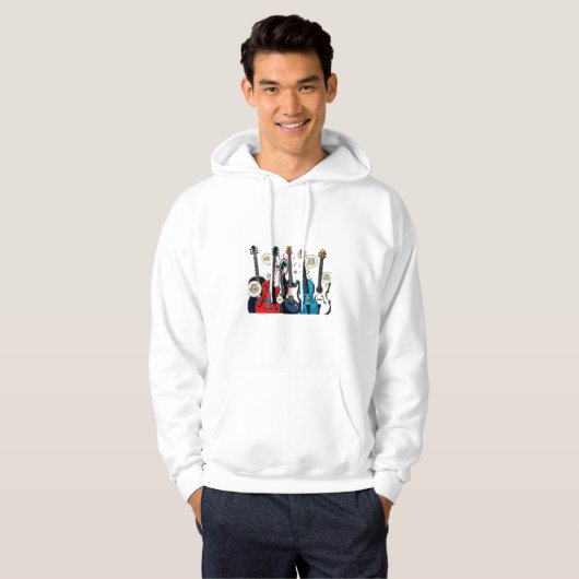 Veste À Capuche amoureux de musique (Devant entier)