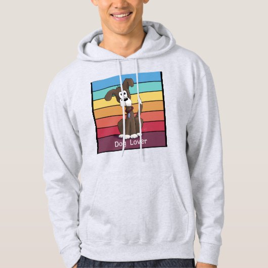 Veste À Capuche Amoureux des chiens festif (Devant)