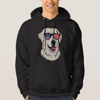 Veste À Capuche Amoureux des chiens USA - Chiot cool avec des lune