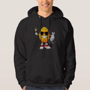 Veste À Capuche Amusant Magicien D'Oeufs De Pâques Montre Du Lapin
