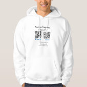Veste À Capuche Analyser pour payer q r code paypal venmo ajouter  (Devant)