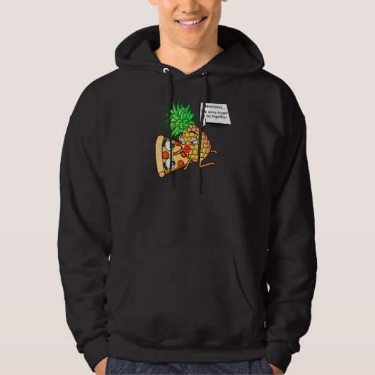 Veste À Capuche Ananas Sur Pizza (Devant)