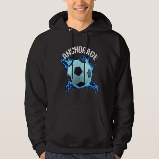 Veste À Capuche Anchorage Soccer Rétro (Devant)